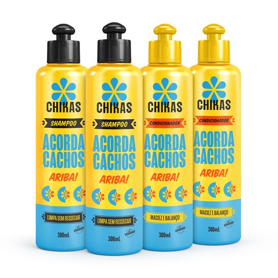 Kit Dupla Shampoo e Condicionador Acorda Cachos
